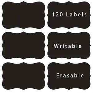120 Erasable Writable Bottle Labels, Kitchen Canister Stickers, Home Storage Jar Tags, Valentine's Day Gift, Seasonal Celebration Supplies