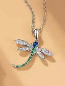 1 PC Elegant Cubic Zirconia Necklace Pendant For Women For Wedding Engagement Anniversary Party Band Jewelry Valentine's Day Gift Exquisite Jewelry Gift