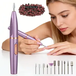 Portable Nail File Grinder, Rechargeable Electric Nail Polisher, Multi-Function Home Use, Five-In-One Polishing Machine, Perfect Gift, Rechargeable Nail Drill