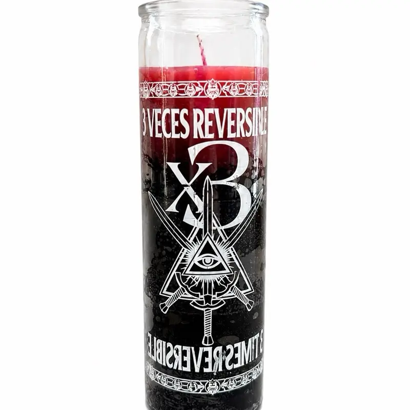 Veladora/Candle 3 veces Reversible/3x Reversible
