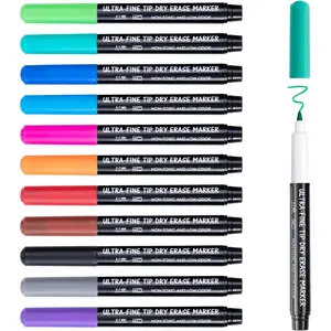 Dry Erase Markers, 0.7mm Ultra Fine Tip, Low Odor, 12 Count