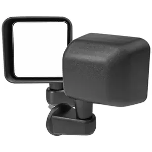 2007-2018 Jeep Wrangler JK Black Manual Adjustable Side Mirrors 2007-2018 Jeep Wrangler JK Black Manual Adjustable Side Mirrors