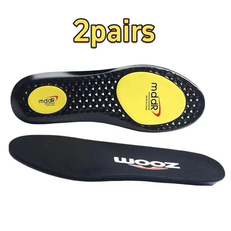 2 Pairs Heavy Duty Support Shoe Insoles, Sweat-Absorbent & Shock-Absorbing, Unisex Comfort Casual Shoe Inserts 5206, Footwear,summervibes