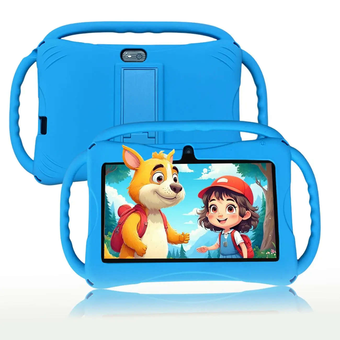 7 Inch Tablet, Parental Controls Mode Tablet, Learning & Game Tablet with Shockproof Case, Educational Tablet for Boys & Girls, Rechargeable Tablet, Android Learning Tablet, Android Tablets