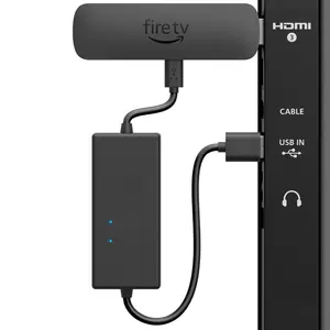 Power Cable Adapter for AMZ Fire TV Stick, Powers Fire TV Stick Directly from TV USB Port (Eliminates the Need for AC Adapter)
