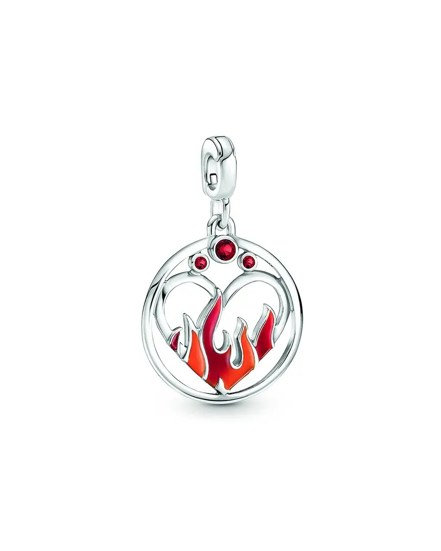 Pandora Me Silver Crystal Fire Medallion Charm