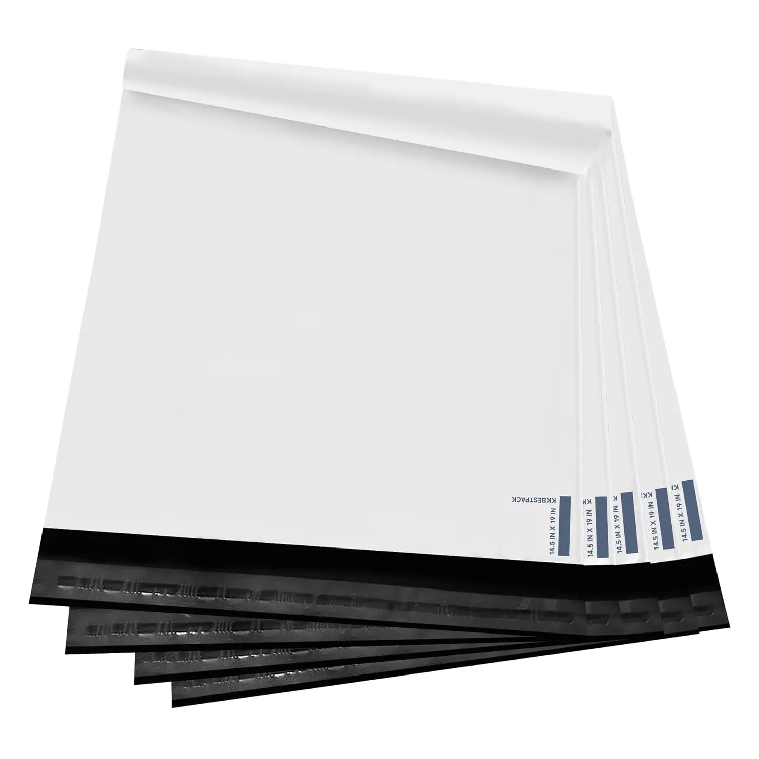 100% Waterproof 100% Recyclable Polyethylene Protective Poly Mailer Shipping Bags, Strong Self-Sealing Adhesive, Durable Tear-Resistant Mailing Envelopes for Apparel, Books - Ideal for Boutique E-Commerce Packaging - 7x10, 11x15, 20x26 in Sizes