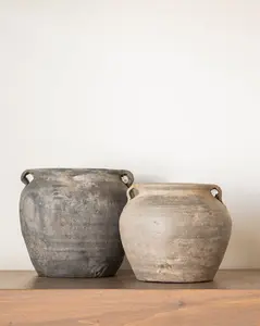 Antique Village Pot
