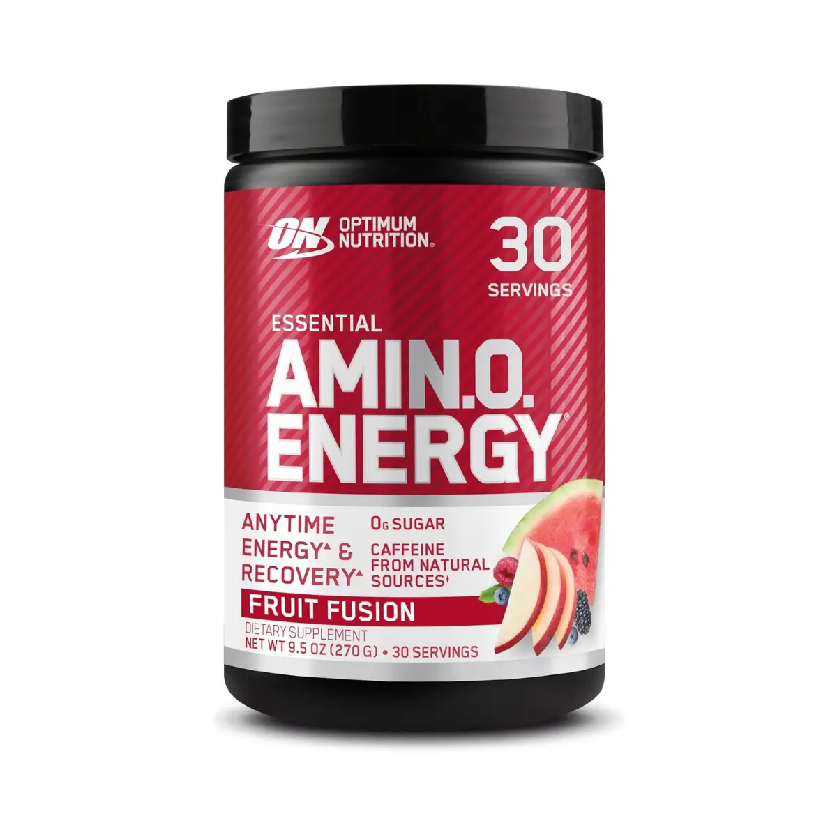 Optimum Nutrition Amino Energy - Pre Workout with Green Tea, BCAA, Amino Acids, Keto Friendly, Green Coffee Extract, Energy Powder - Fruit Fusion, 9.5 Ounce, 30 Servings (Packaging May Vary)