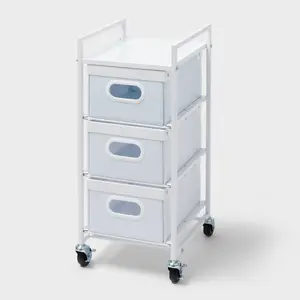 3 Drawer Narrow Cart on Wheels - Brightroom