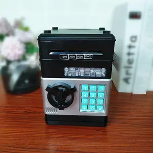 Cash Coin Safe Box, Electronic Bank Atm Password Storage, Gift for Boys Girls, Automatic Withdrawal to Cash Vault, Security Deposit Box, Digital Keypad Safe