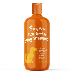 Zesty Paws Itch-Soother Dog Shampoo for All Breeds - Gentle & Effective Ingredients for Squeaky Clean Bath Time