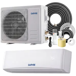 Garvee 12000 BTU Mini Split Air Conditioner & Heat Pump, 17 SEER2 115V Ductless Inverter System, R32 Refrigerant, 4-in-1, Timer, Sleep/Quiet, Auto Clean, Cools Up to 750 Sq.Ft for Bedroom