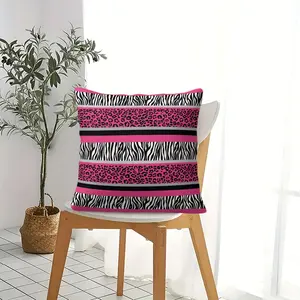 1-Pack Pink Zebra Leopard Print Body Pillow, Soft Memory Foam Decorative Pillow, Home Decorative Cushion, Soft Cushions, Cute Y2K Style, Removable Washable Cover, Perfect for Bedroom, Sofa, Couch, Dorm & Gift