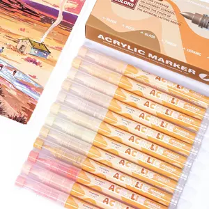 Acrylic Marker Pen (24pcs/set), Waterproof Marker Pen, DIY Painting Pen, Art Supplies for Students, School Supplies, Gift for Students