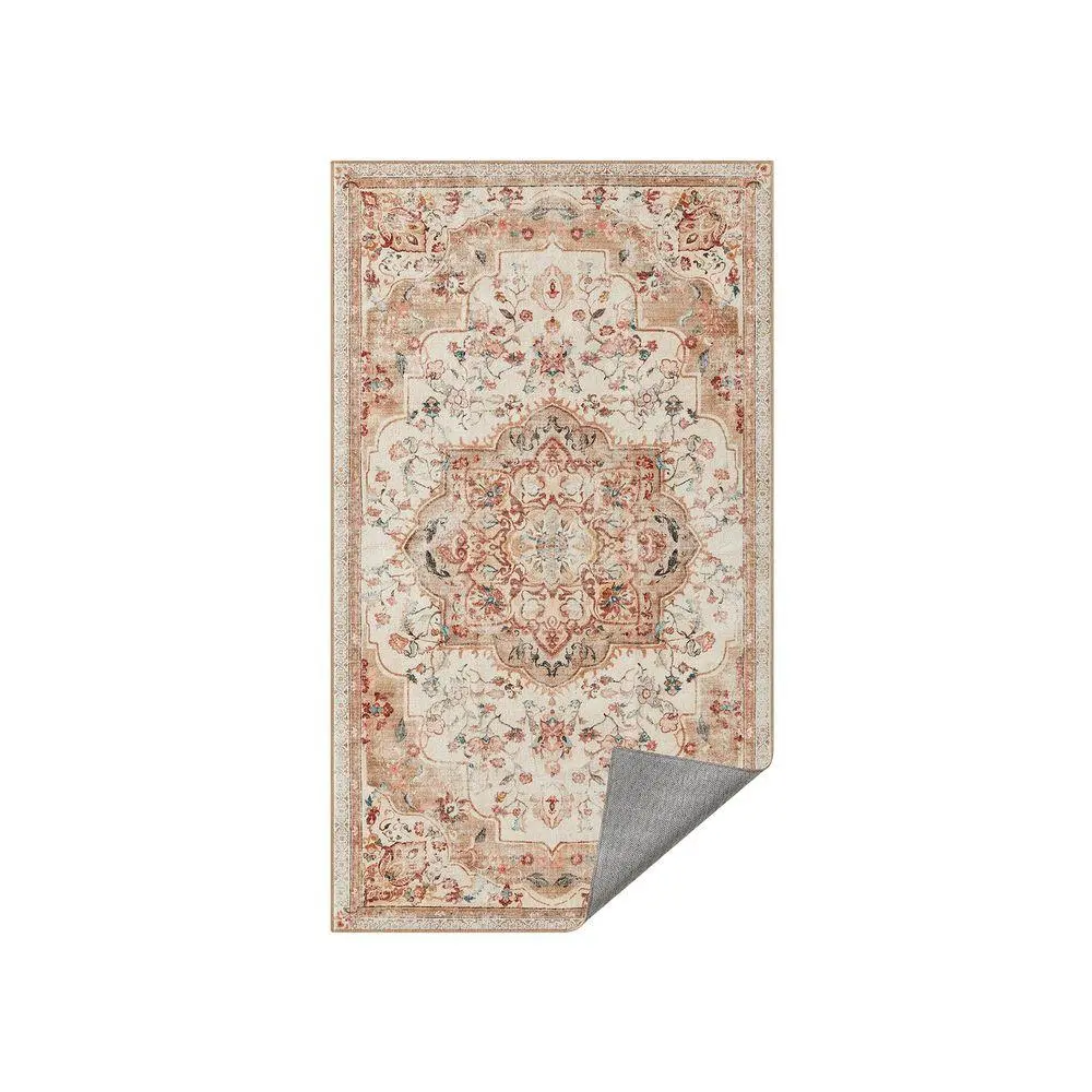 SONGMICS Decorative Area Rug - Traditional Vintage Non-Slip Machine Washable Rug for Bedroom, Living Room, Home Decor, Decorative Rug