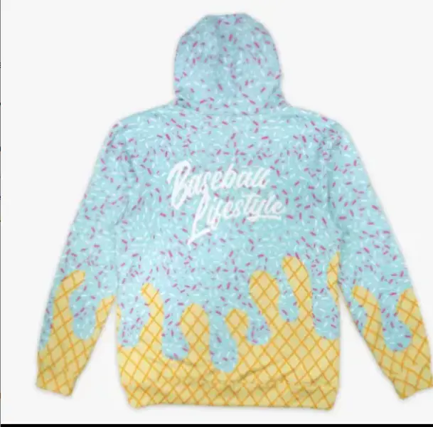 BL101 Ice Cream Hoodie, Funny Ice Cream Graphic Hoodie for Youth & Adults, Cozy Pullover Sweatshirt, Cute Dessert Lover Gift, Unisex Casual Streetwear