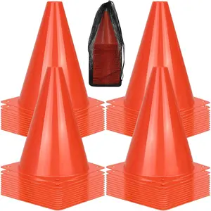 12/24/50/pcs Soccer Cones, 7" Soccer Cones, Orange Plastic Traffic Cones, Training Cones for Basketball Football Skating Drills Practice purple  ball big  fishing  lure  p  2