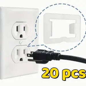 20 Pcs 2 Prong Loose Outlet Fix Plug, Plastic Socket Outlet Tightener Insert Ensure Secure Connection for Power Plug Tiny Plugs for Loose Outlets Compatible with Most Loose Outlets and Socket