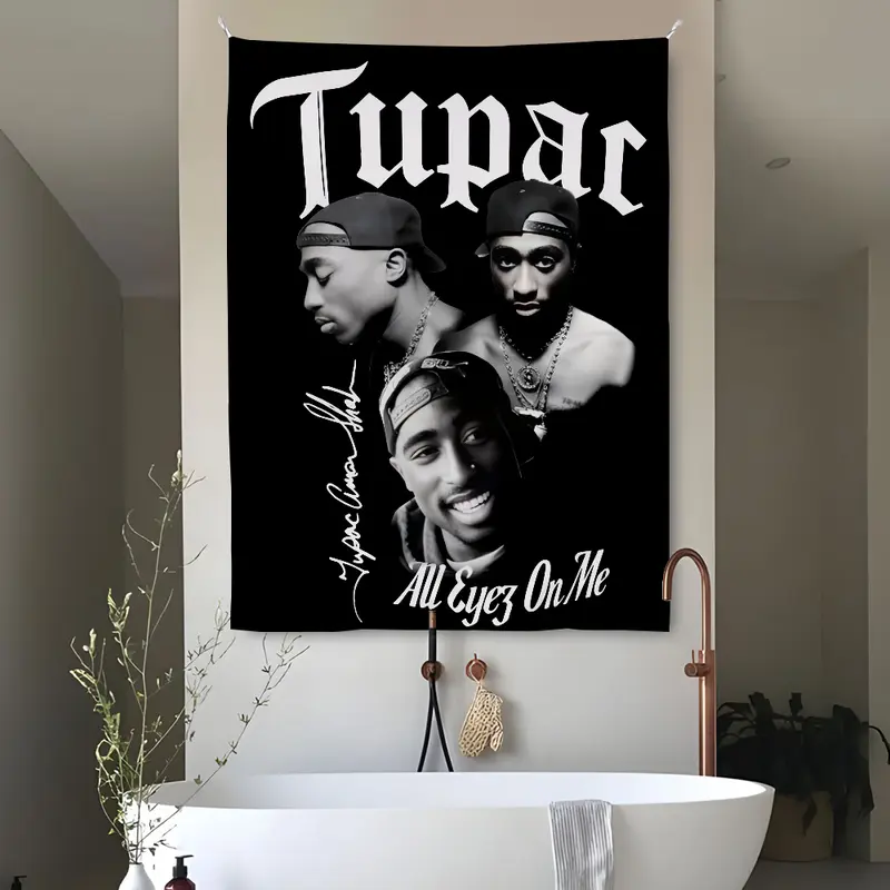 2pac クッション　ヒップホップ 2pac tapestry - TikTok Shop