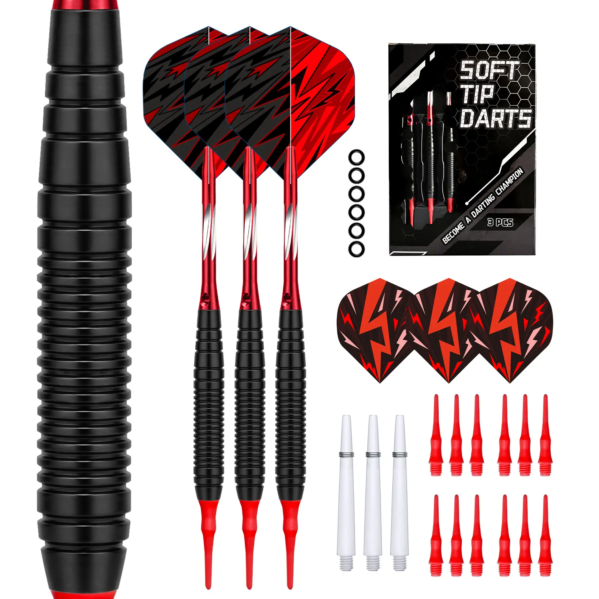 3pcs 19g Soft-Tip Darts Set, The ideal choice for training and competition, Darts Tips, Darts Gear, Sport