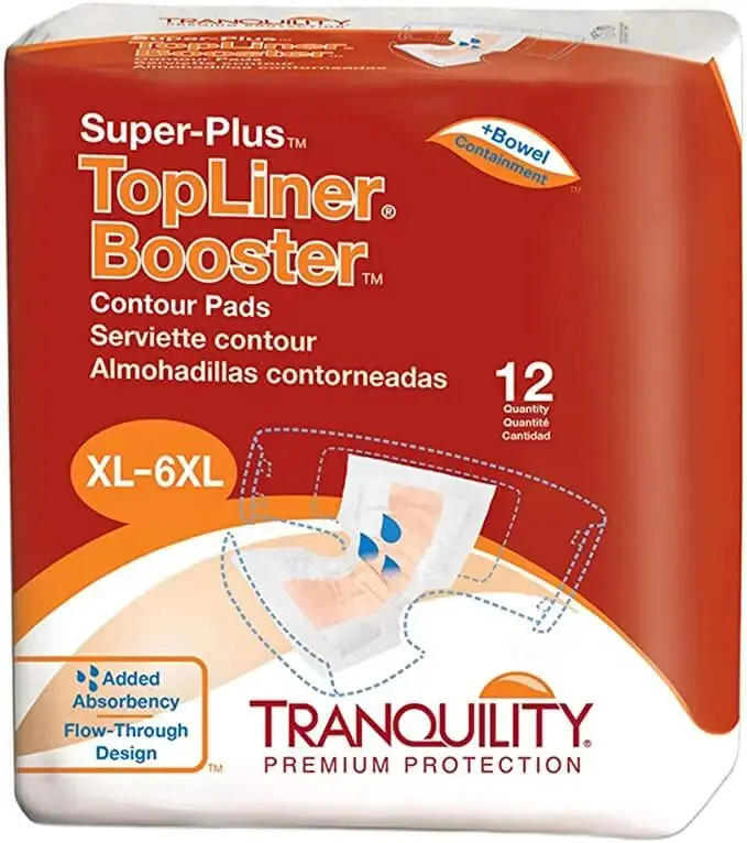 Tranquility TopLiner Super Booster Pads, XL-6XL, #3097