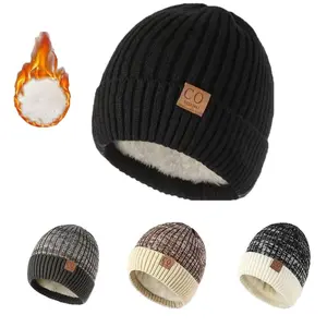 Winter Beanie Hat for Men & Women - Fleece Lined Knit Hat - Soft Warm Unisex Cuffed Cap for Ski & Cold Weather