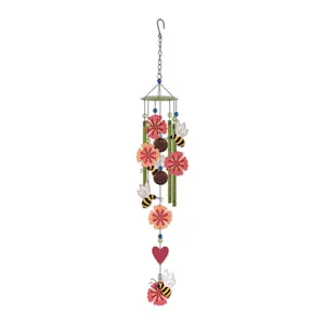 Honeybees & Flowers Wind Chimes