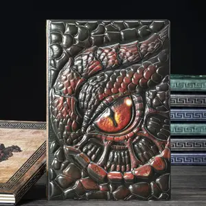 Longan, leather notepad, personalized relief notebook, exquisite and beautiful horizontal grid writing, collection gifts and gifts