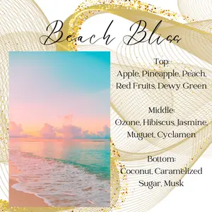 Beach Bliss Wax Melt Minis - Soy Wax Melts with Exotic Coconut, Pineapple and Mango Fragrance Oils