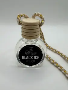 Black Ice Fresh Bold Scent Hanging Diffuser for Car - Crisp Cool Polished Fragrance - Easy to Use Everyday Accessory