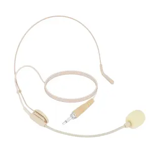 LMBGM Adjustable Over-Ear Boom Microphone with Flexible Neck, Universal 3.5mm Audio Jack, Plug and Play Setup, Enhanced Noise Reduction for Gym, Running, Gaming, and Online Meetings, Headphone Mic, Compact