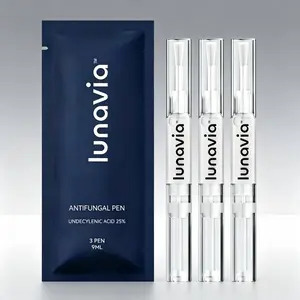 3 Pack Lunavia Antifungal Pen, UNDECYLENIC ACID 25%-Cures Most Athlete's Foot Jock Itch, and Ringworm