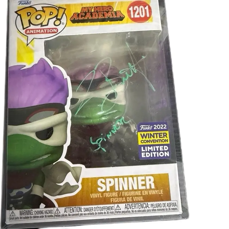 Funko My Hero Academia Spinner 1201 Autographed by Larry Brantley