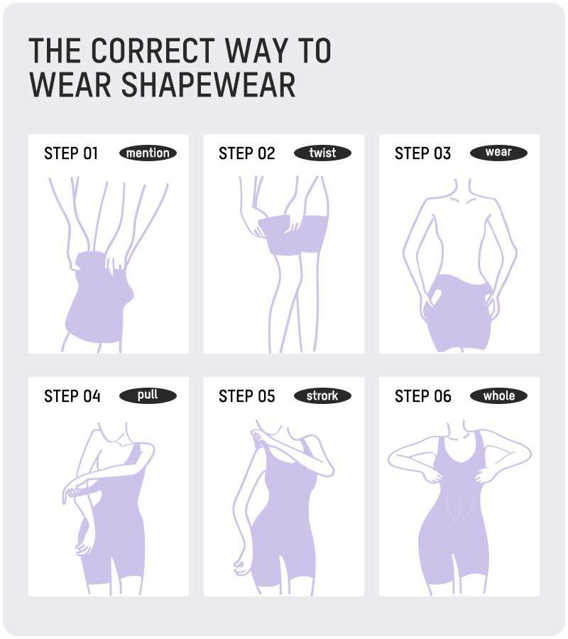 SHECURVE Easyslide Shapewear Stronger Tummy Control Butt Lifter Faja Back Pull Down Breathable Body Shaper for Women Summer Outfits Postpartum Minimalist Womenswear