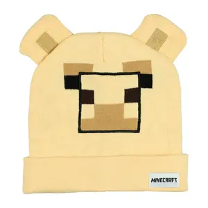 Minecraft Trader Llama Beanie Embroidered Face Adult Cuffed Knitted Hat OSFM