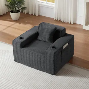 Bellemave  1Seater Sofa Boneless Couches,No Assembly Needed, Modern Sofa for Compact Living Rooms, Apartments, and Offices