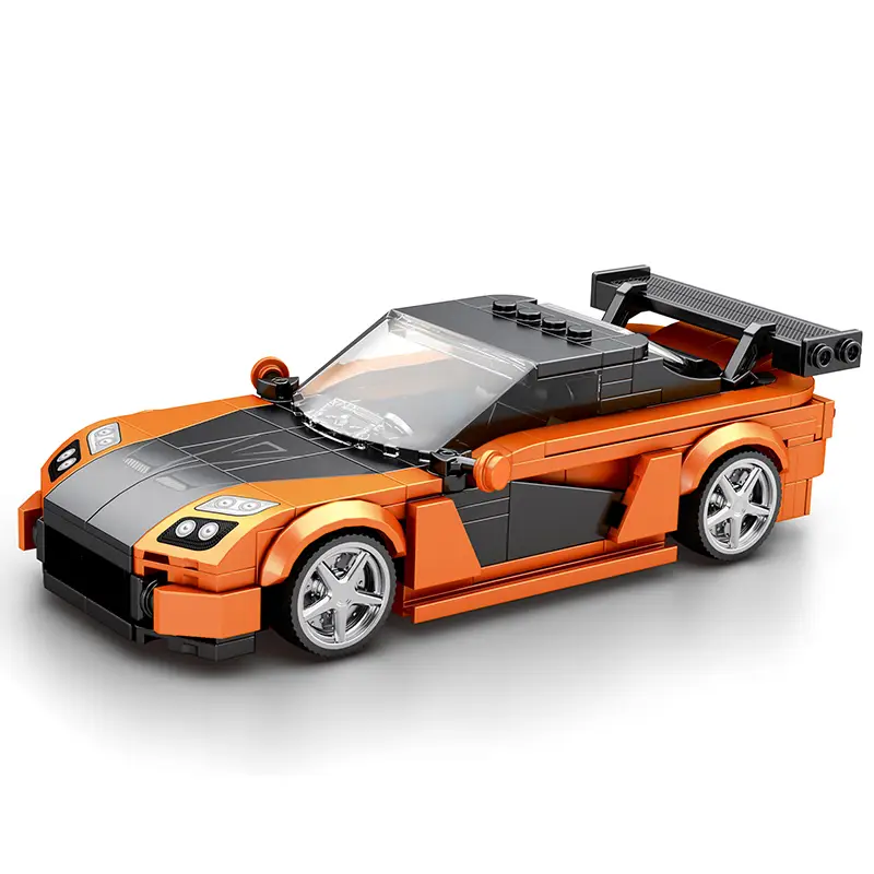 Reobrix Rx7 Supercar Building Set, Super Race Vehicles Building Toy Birthday for Kid Aged 6+. (367PCS) Play minecraft magnetic blocks