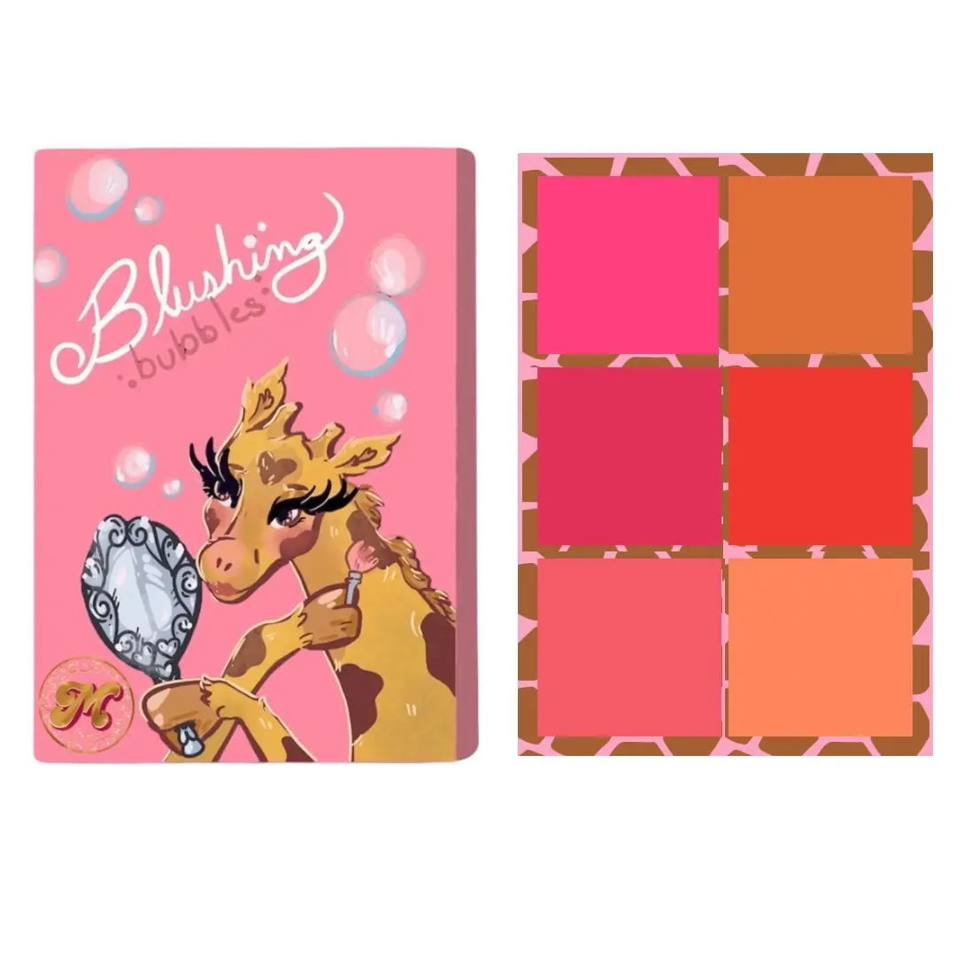 Blushing bubbles blush palette Matte Blush Powder Makeup palette Smooth Color