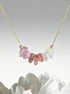 Natural Crystal Necklace for Women, Hormone Balance Gift Jewelry, Unique Design for Daily Wear & Special Occasions