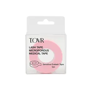 Tovr Take Over Microporous Lash Tape 1.25cm - Pink Medical Tape for Sensitive Eyelashes Extensions Makeup Cosmetic