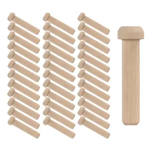 Wood Axle Pegs Mini Wooden Pegs for Train Car Wheel Craft Woodworking Pegboard