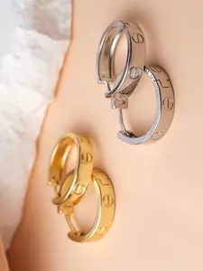 Eco-Friendly Copper Ear Cuffs, Vintage Round Design, Retro Fashion Commuter Earrings, Unisex Jewelry for Various Occasions