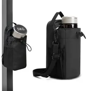 Large-Capacity Magnetic Bag Gym Accessories Organizer for Men & Women – Portable, Waterproof & Durable, Strong Magnetic Hold Keeps Bottles Off Dirty Floors, Multi-Functional Storage for Keys, Phone & Wallet, Perfect for Gym, Travel & Outdoor Activities