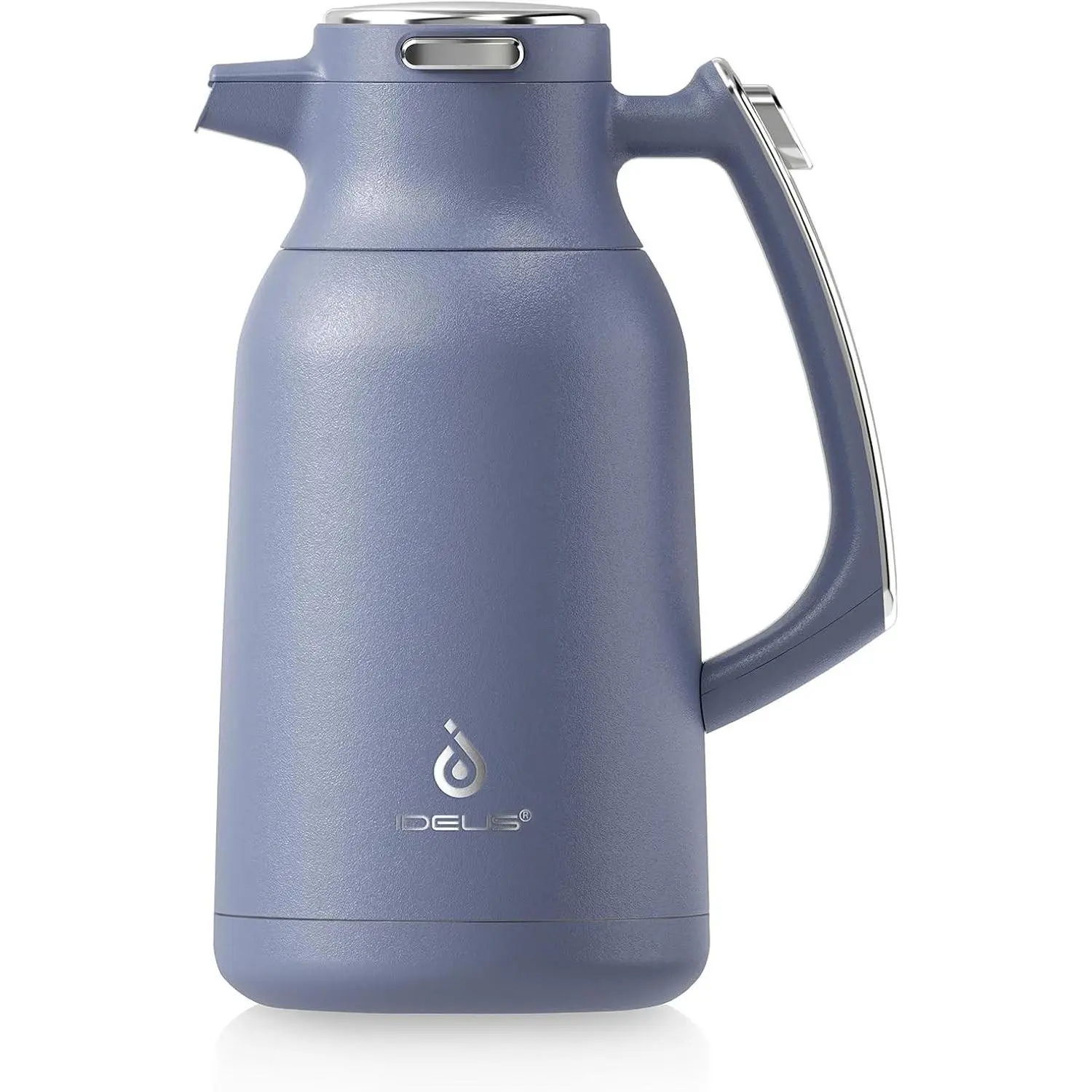 IDEUS 68oz Double Wall Stainless Steel Anti-Leak Vacuum Flask Coffee Carafe - Scratch-Resistant Body, Extra-Wide Mouth, Portable Kitchen Drinkware, Father’s Day Gift, Colder Hotter Longer Retention, Drinkware Must-Haves