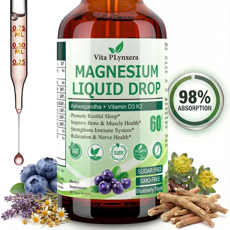 Cortisol Health - Magnesium with Ashwagandha, L-Theanine, Lemon Balm, Valerian Root Extract for Calming, Adaptogenic, Cortisol Detoxifying Benefits