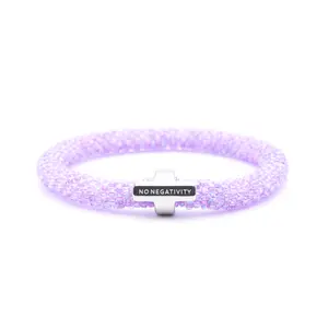 No Negativity Charm Bracelet - Extended 8"