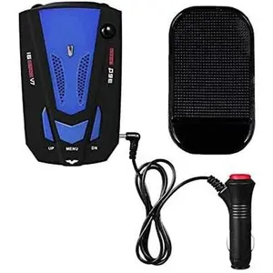 Red Car Radar 16 Band V7 GPS Speed Safe Detector - Stay Informed on The Road w Advanced 360° Laser Detection Voice Alerts and GPS Accuracy Comprehensive Road Safety Awareness