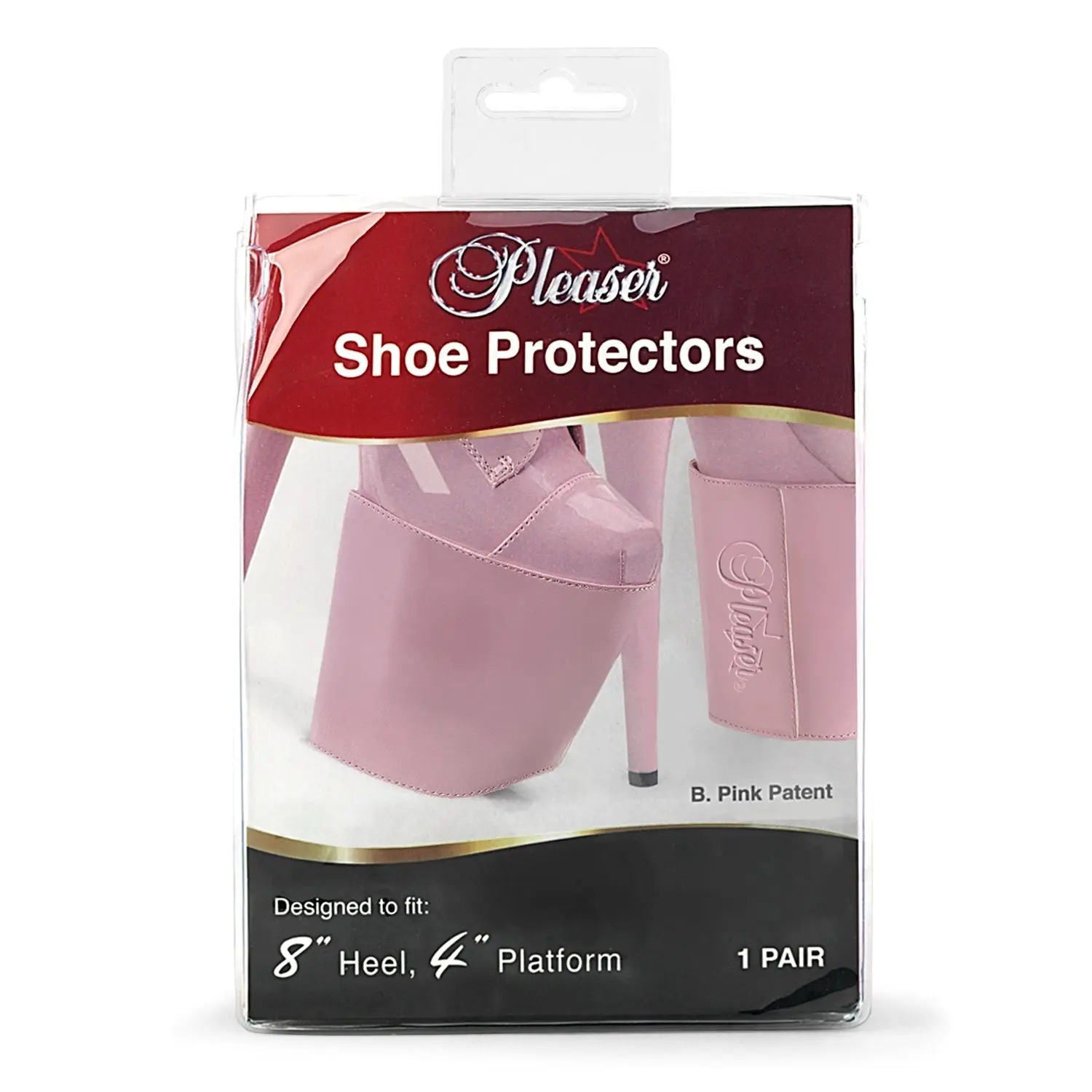 Toe Guards for 8-Inch Heel & 4-Inch Platform Shoes, Closed Toe Covers with Hidden Hook-Loop Fastener, Cover, Shoe Covers