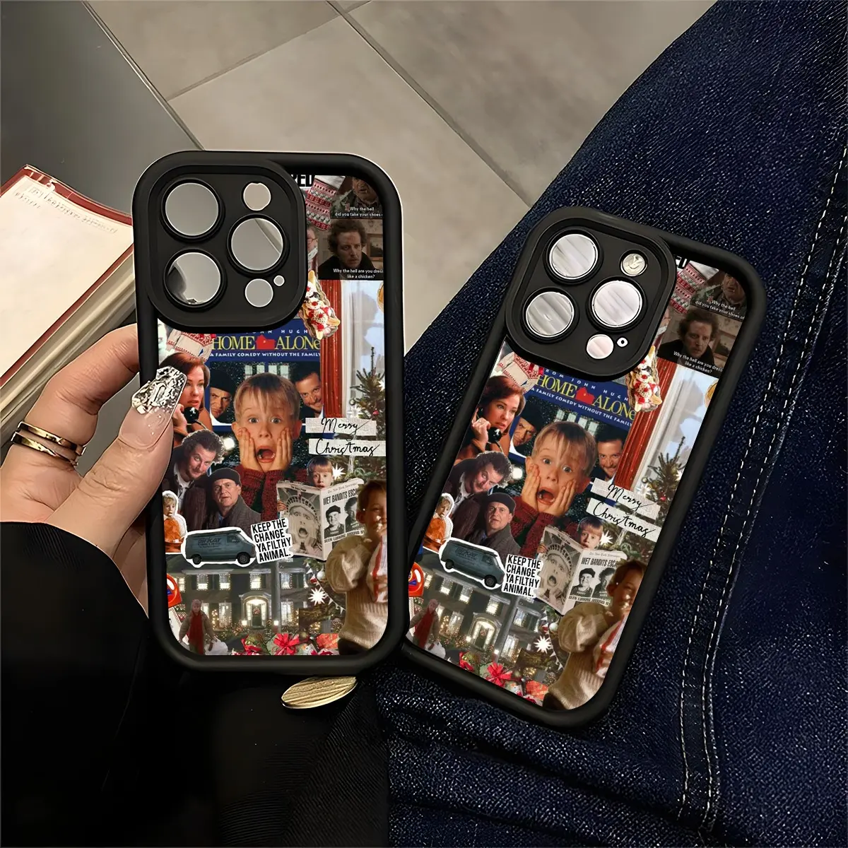 Home Alone Christmas Movie Fan Phone Case with Protection, Festive Holiday Decor, Perfect Gift for Trend Lovers, Compatible with iPhone 11/12/13/14/15/16 (Pro Max/Plus)